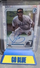 2020 Bowman Chrome -Mega Box Chrome Mojo Autographs Lewin Diaz #BCMA-LD (AU, RC)