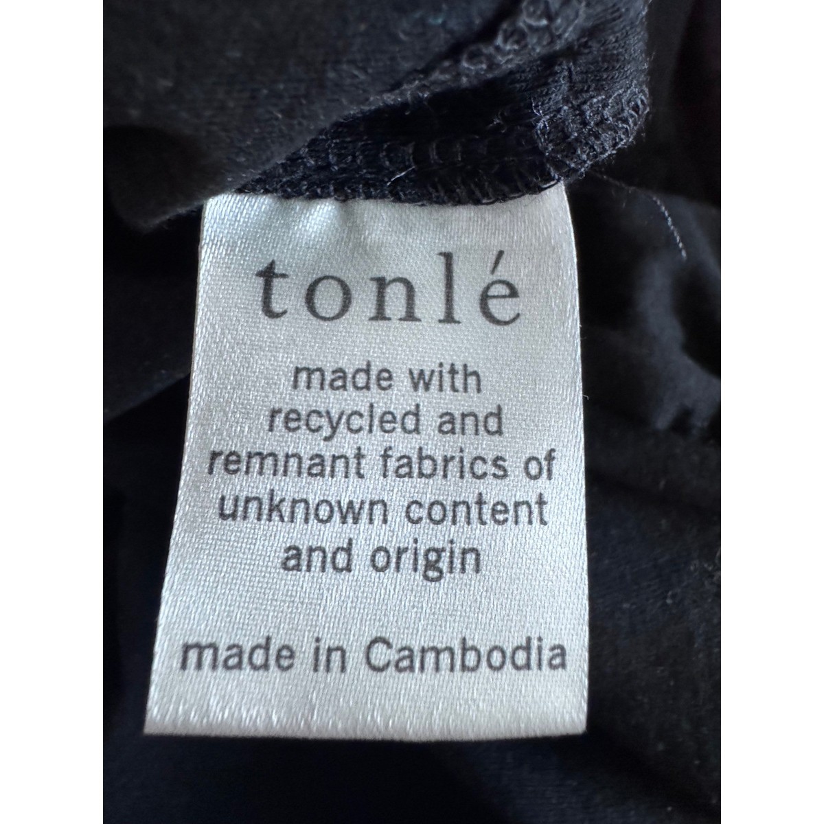 Tonle Midi Dress Size Small Sustainable Recycled Materials Triangle Geometric View 4