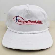 Vintage USA MADE ChemTreat Inc Trucker Hat Snapback Dad Cap