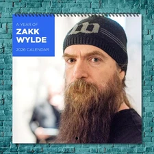 Zakk Wylde 2026 Wall Calendar, 12-Month Celebrity Calendar Fan Gift