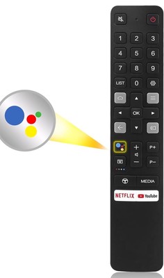 ZYK Replacement Voice Remote Control for TCL Android Smart TV RC901V TCL New N1