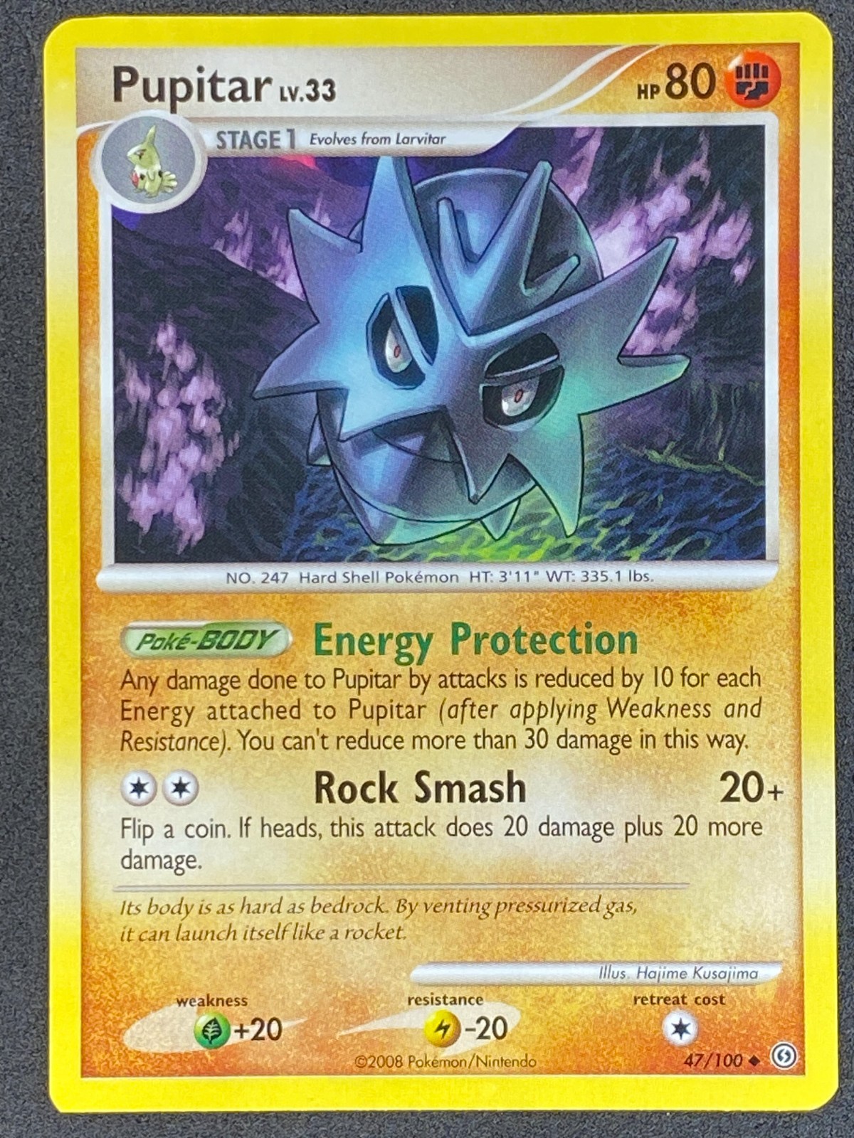 Pokémon Pupitar 47/100 SF Stormfront LP/NM