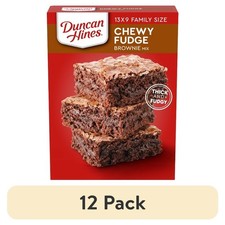  12 pack Brownie Mix, Chewy Fudge, Valentine's Day Baking, 18.3 oz.