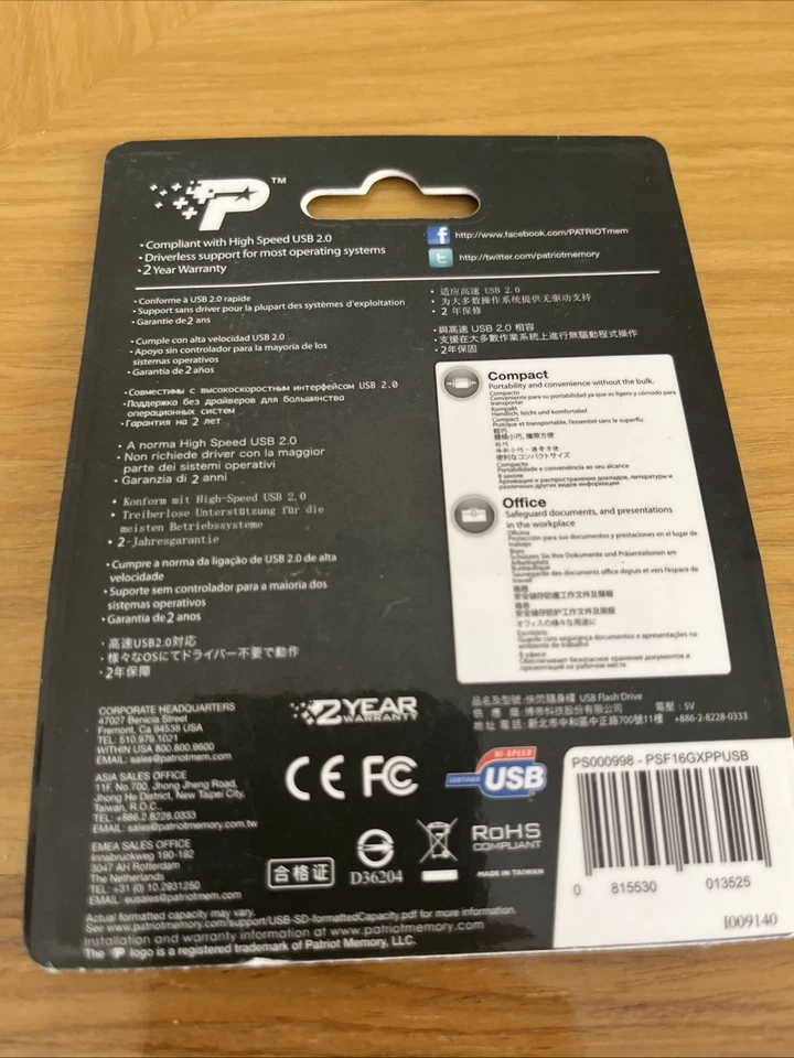 Patriot XPORTER PULSE USB 2.0 16GB Flash Drive Brand New - Image 4 of 4