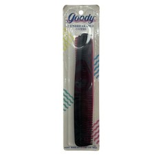 VTG Goody Unbreakable Hair Combs 1989 125/3 Assorted 2 Pack Black USA Made NEW