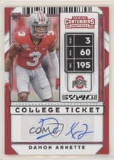 2020 Panini Contenders Draft Picks College Ticket Damon Arnette #197 Auto 0a8t