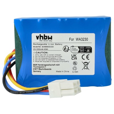 Akku für Worx Landroid S 390m2 S300 S450i 2018 S450i S300i S300 2018 2000mAh 20V