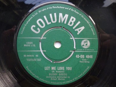 Buddy Greco - Let Me Love You/Let's All Swing Like The Birdies Swing - J16414z