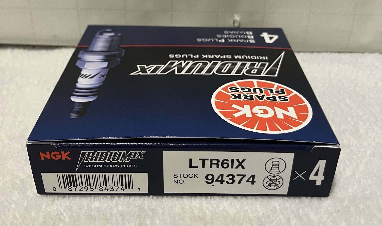 New Set Of 4 NGK 94374 LTR6IX Iridium Spark Plugs Ford Jaguar GM Mazda