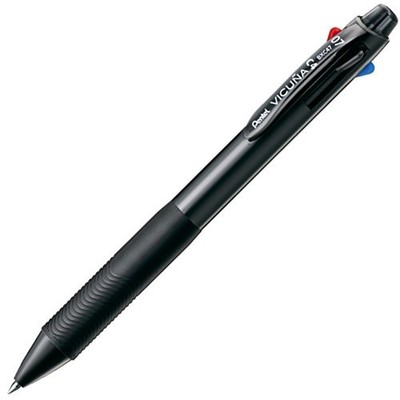 Pentel 4-Farben Kugelschreiber Vicuna 0,7 Mm BXC47A Schwarz 0,7 Mm