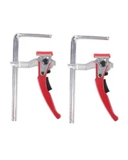 2 Pack Ratcheting Table Clamp,Quick Saw Track Clamps,MFT Clamp,Wood 