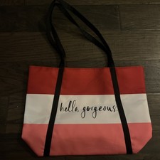 Clinique x Kate Spade "Hello Gorgeous" Shopping Shoulder Travel Tote Large Bag