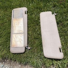 1990-1995 Toyota Pickup 4runner Sun Visors Pair Brown Tan Driver Passenger Oem