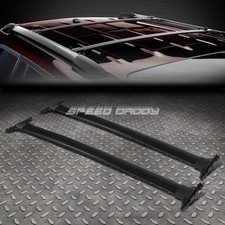 For 08-13 Toyota Highlander Black Aluminum Oe Style Roof Rackrail Top Cross Bar