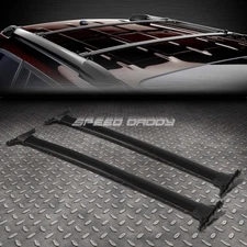 FOR 08-13 TOYOTA HIGHLANDER BLACK ALUMINUM OE STYLE ROOF RACK/RAIL TOP CROSS BAR