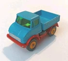 Vintage Matchbox Lesney No. 49 Mercedes Benz Unimog Utility Truck Blue Over Red