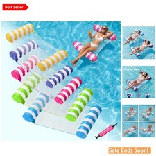 5 Pack Inflatable Pool Floats - 4-in-1 Water Hammock for Summer Relaxation