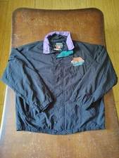 VINTAGE NASCAR CRACKER BARREL 500 LARGE WINDBREAKER JACKET HARTWELL VIASPORT