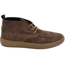 Polacchino classico sportivo casual hanno tomaia vera pelle scamosciata beige re