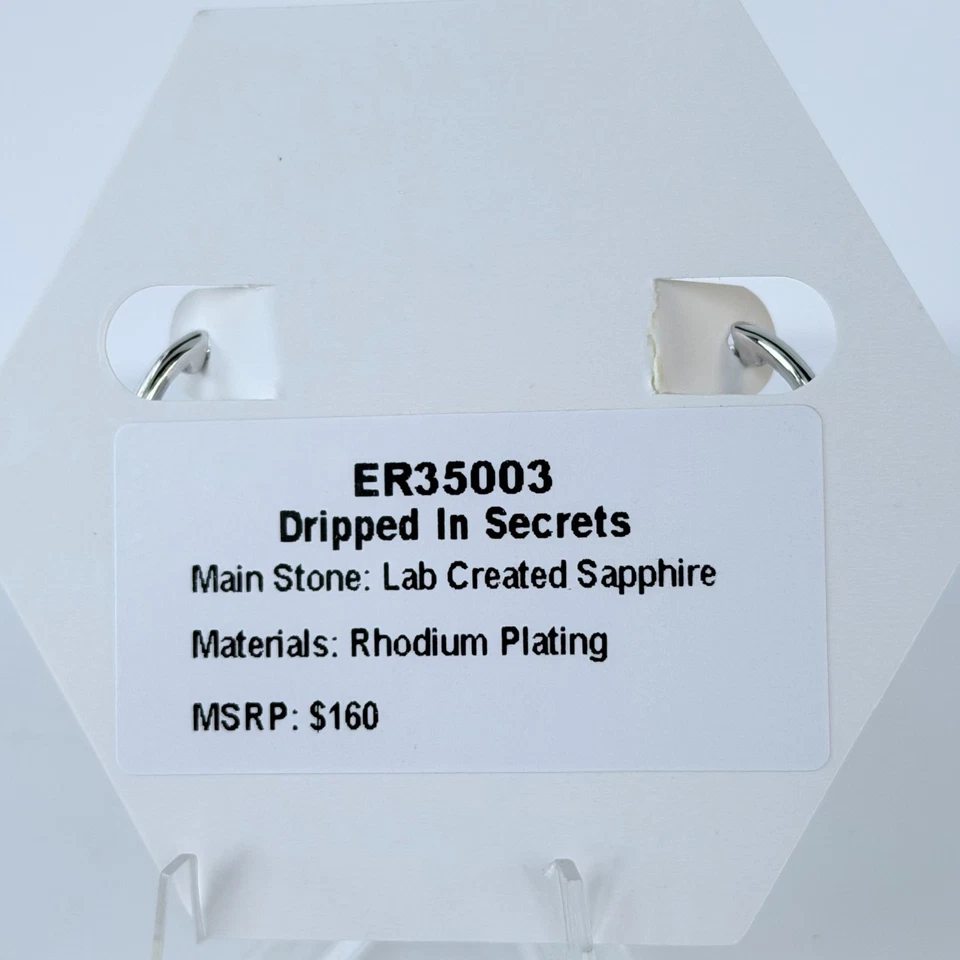 Bomb Party September Clovers" Dripped In Secrets" Lab Created Sapphire Rhodium - image 2 of 3