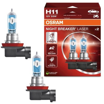 OSRAM H11 Night Breaker LASER Next Generation 150% mehr Helligkeit DUO BOX