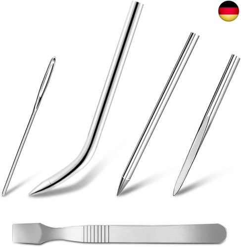 Senhai Edelstahl Nähnadel, Paracord FID Nadel mit Stoffbeutel, Paracord - Bild 7 von 9