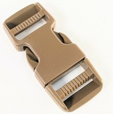 25 Pack 1 inch 25mm Quick Side Release Buckle / Dual-Side Adjust / USA Made