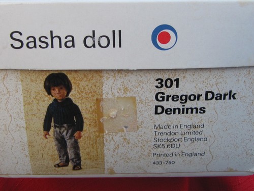 Vintage Sasha Gregor Dark Jeans #301 16" Boy Doll w/Box - Picture 4 of 5