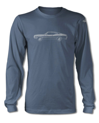 1968 Ford Torino GT Fastback Stripes T-Shirt - Long Sleeves - American Cotton