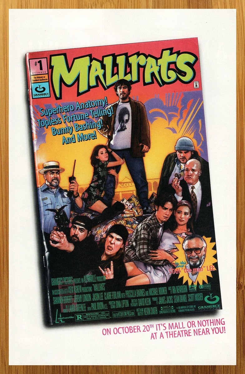 1995 Mallrats Vintage Print Ad/Poster Kevin Smith Movie Drew