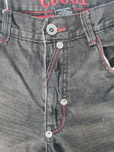 COOGI Y2K Authentic Australian Wide Leg Mens Jeans Vintage 34X34 Embroydered - Picture 3 of 14