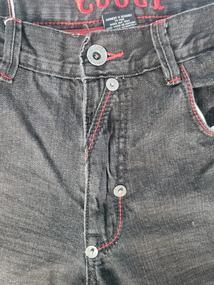 Jeans masculino vintage COOGI Y2K autêntico australiano perna larga 34X34  - Imagem 3 de 4