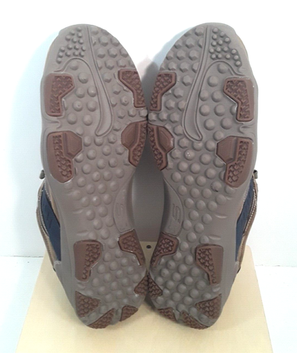 Skechers Herren 13 Relaxed Fit Air Cooled Memory Foam SN64833 Braun Leder Schnürsenkel - Bild 13 von 18
