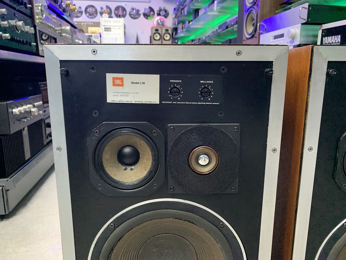 JBL L 36 DECADE LEGENDARY Monitor Speakers Vintage 1978 WORK JBL L 36 DECADE LEGENDARY Monitor Speakers Vintage 1978 WORK