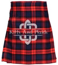 Maclachlan Tartan Scottish 8 Yard Kilt - Traditional Highlander Kilt for Men
