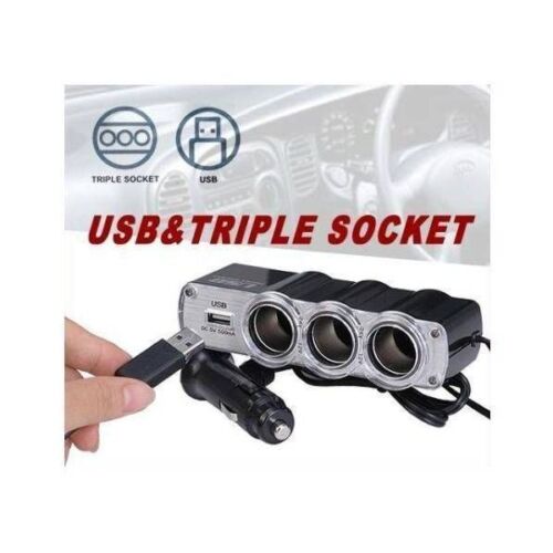 USB CIGARETTE LIGHTER SOCKET MULTIPLIER TRANSFORMER HUB CHARGER 12V CAR - Picture 1 of 1