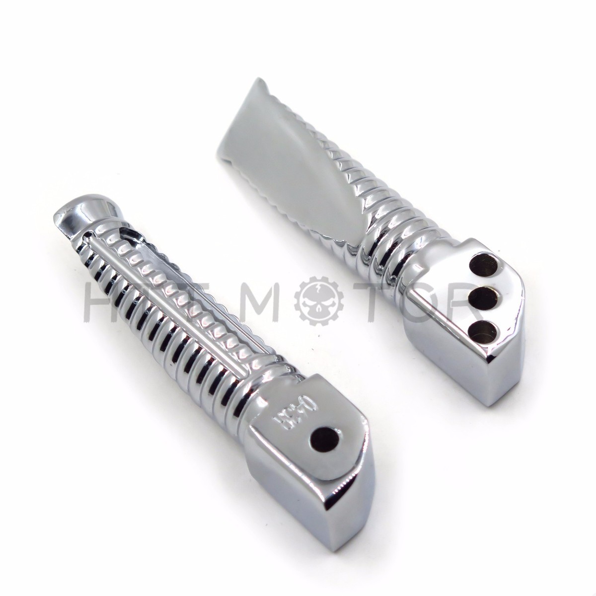 ① Chromed Racing foot pegs for Kawasaki ZX-6R 636RR ZZR 750