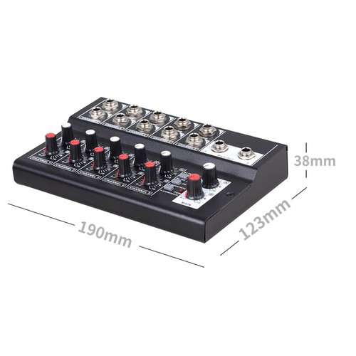 Mezclador Mix5210 Conveniente Bajo Ruido Mini Mezclador Audio DJ Consola Ultracompacto - Imagen 8 de 12