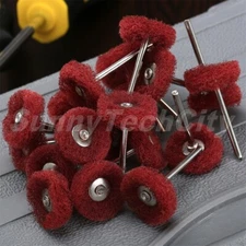 50x Buffer Wheel Pads Abrasive Polishing Grinding Head Shank Grinder Rotary Tool