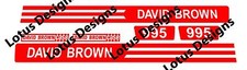 David Brown 995 tractor bonnett  Stickers / decals