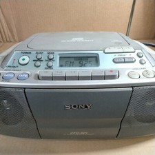 SONY CFD-S01 CD/CASSETTE/AM-FM RADIO BOOM BOX - MEGA BASS - TESTED/WORKS GREAT