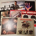 Beatles Harrison Wings LP Record 8 Album Lot Rubber Hard Days Let it Be London