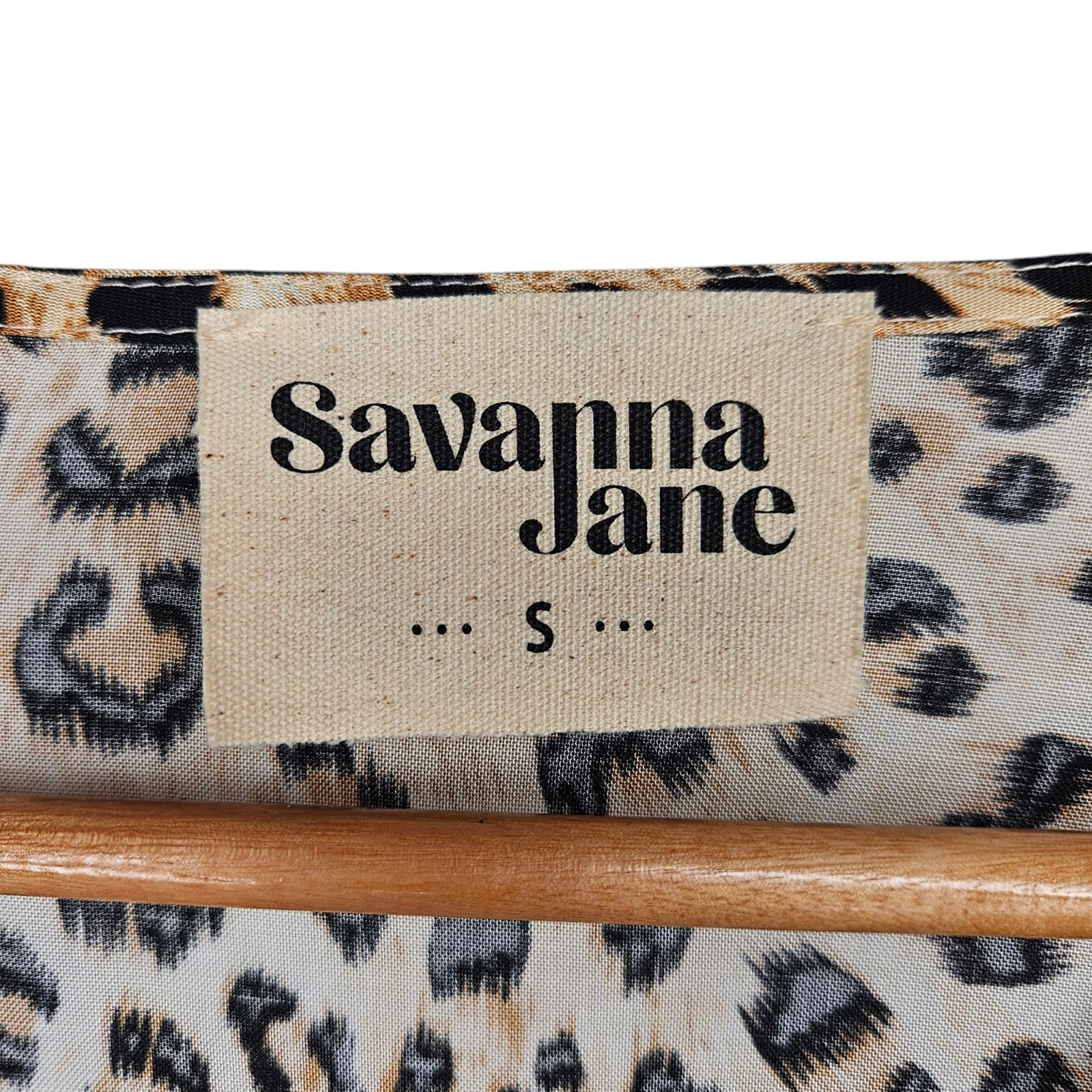 SAVANNAH JANE Top Womens Small Floral Leopard Pri… - image 8