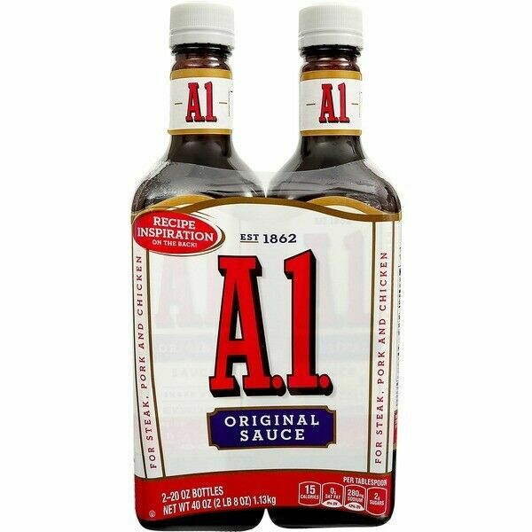 A1 Original Steak Sauce Kosher 2 X Large 567g Bottles for sale online