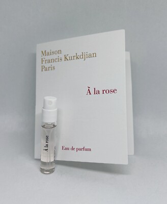 Maison Francis Kurkdjian Paris A La Rose Eau De Parfum EDP MFK 0.06oz / 2ml New 