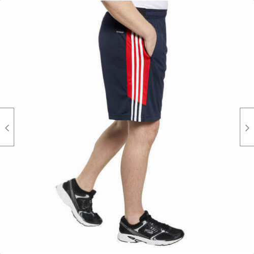 Adidas Men’s Active Shorts with Zipper Pockets NAVY/RED, S eBay