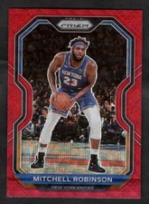 2020-21 Mitchell Robinson Panini Prizm Basketball Ruby Wave New York Knicks