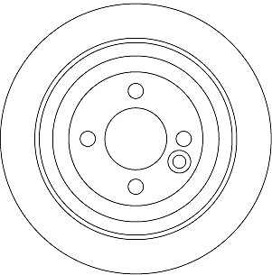 2x TRW DF6523 Bremsscheibe 280mm Hinten 280 mm für MINI R56 R57 R58 R59 R55 - Bild 3 von 3