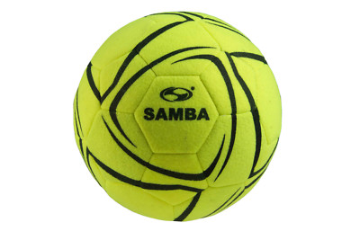 Samba Infiniti Hallenball Filz Fußball Sporthalle hellgelb/schwarz Größe 4-5