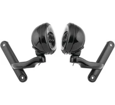 LETRIC LIGHTING CO. 4.5" Passing Lamps Black/Black With Brackets LLC-PLB-BB